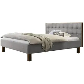 Hasena Polsterbett Noah Nussbaum, geölt, Bezugsfarbe: Pepe grey, verschiedene Größen