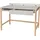WoodMan Schreibtisch WOODMAN "Northgate", grau (grau, birkenfarben, grau), B:112cm H:76cm T:60cm, Tische, Schreibtisch, im skandinavian Design, Breite 112 cm, FSC-zertifiziert
