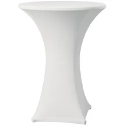 Tischhusse Für Stehtische Samba Weiß 85Cm