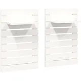 vidaXL Hängenachtschrank 2-tlg. 2460 x 0 x 850 cm Weiß