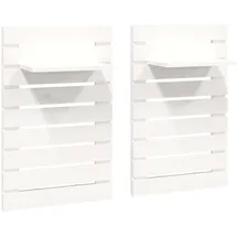 vidaXL Hängenachtschrank 2-tlg. 2460 x 0 x 850 cm Weiß