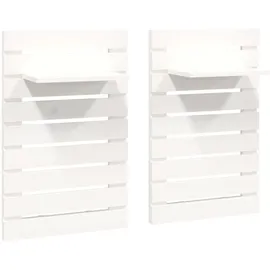 vidaXL Hängenachtschrank 2-tlg. 2460 x 0 x 850 cm Weiß