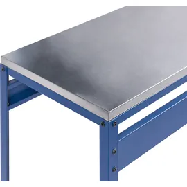 Beliani Bartisch MAENZA 120 x 40 x 105 cm Blau/Silber