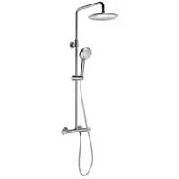 Sapho Solaria Duschsäule mit Thermostat-Armatur, Chrom