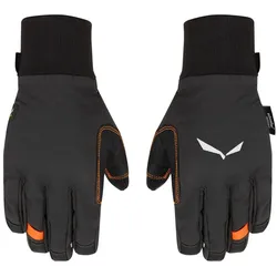 Salewa Softshellhandschuhe Ortles Dst (Lederhandfläche, strapazierfähig, atmungsaktiv) schwarz Herren