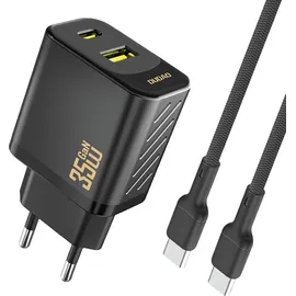 DUDAO A27 MaxC 35W Wandladegerät + USB-C Kabel – Schwarz