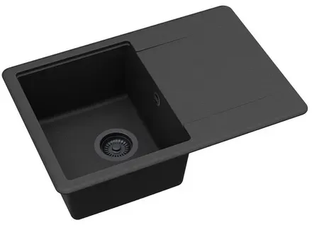 SAT Spülbecken Schwarz SATSINKSQE101B