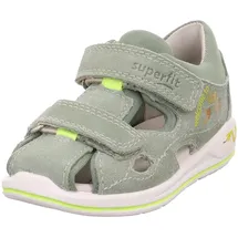 superfit Sandale, Boomerang in Hellgrün/Gelb | Gr.: 21