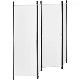 [en.casa] Sichtschutz Stellwand Spanische Wand Weiß