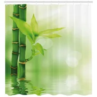 ABAKUHAUS Duschvorhang 175 x 240 cm grün