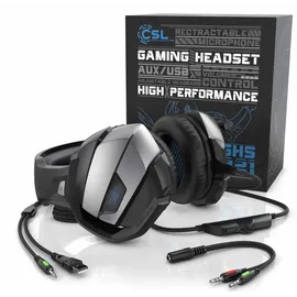 CSL GHS-221 Mikrofon AUX geeignet für PC/ PS4/ PS4 Pro
