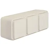 Hager Schuko-Steckdose 3-fach mit Klappdeckel IP55 Polarweiß