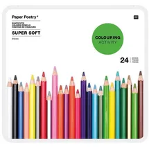 Rico Design Buntstifte Soft Metalletui, 24 Stück