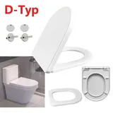 Toilettensitz WC Sitz Klodeckel mit Absenkautomatik | Klobrille Softclose Deckel