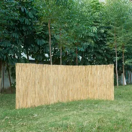 casa.pro Schilfzaun 160 x 600 cm Natur Schilf witterungsbeständig