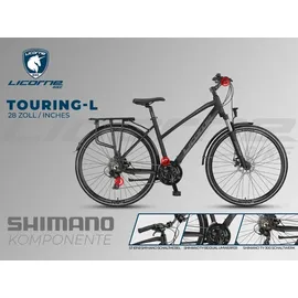 licorne bike gmbh Premium Touring Trekking Bike 28 Zoll RH 48 cm Damen schwarz