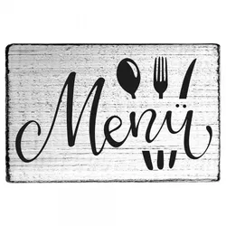SALE - Vintage Stempel "Menü"