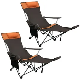 Coemo Campingliege 2er Set Braun