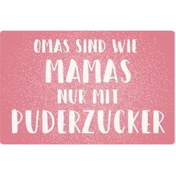 queence Metallbild »Puderzucker II«, Sprüche, (1 St.) queence Farbe Bild(er): rosa