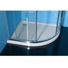 Polysan Duschwanne RENA L Viertelkreis 90x80x4cm, R550, links