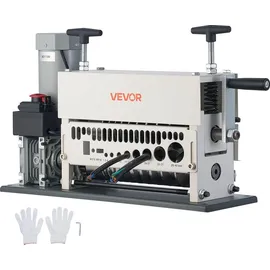 Vevor Elektrische Kabelabisoliermaschine, 1,5-40 mm, Kabelschälmaschine, 11-Kanal-Automatik-Kupferkabel-Abisolierer, 370-W-Abisolierwerkzeug mit m...