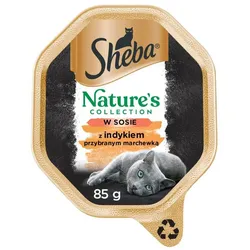 SHEBA® Nature's Collection Truthahn-Sauce - Nassfutter für Katzen - Schale 85g