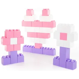Polesie WADER Bausteine Bausteinblock XXL 45 Stück GIRLS 12M+