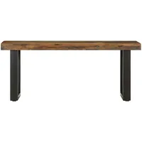 VidaXL Sitzbank 110 cm Altholz und Stahl
