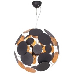By Rydens Planet Ø 50 cm sandschwarz/gold Hängeleuchte