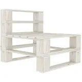 vidaXL Gartenbank 74 x 60 x 67,5 cm Weiß