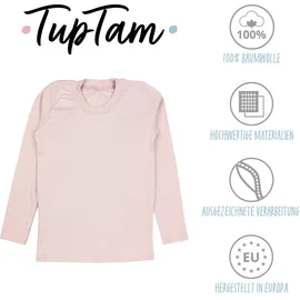 TupTam Mädchen Langarmshirt 3er Pack Langarm Unterhemden Basic Unterwäsche Shirts Unterhemd Farbe: 3er pack Schwarz/Weiß/Pudderrosa, Größe: 146 - 146