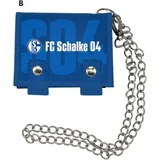 FC Schalke 04 Geldbörse 2023 blau Unisex 11 × 9 × 2 cm