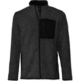 Forsberg warme Strickjacke mit Brusttasche / schwarz / XXL