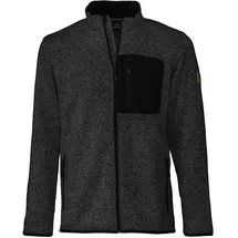 Forsberg warme Strickjacke mit Brusttasche / schwarz / XXL