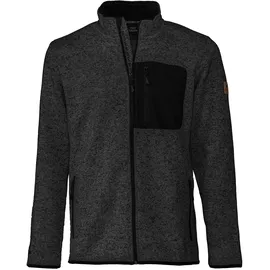 Forsberg warme Strickjacke mit Brusttasche / schwarz / XXL