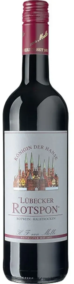 Königin der Hanse Lübecker Rotspon Rotwein halbtrocken 0,75 l
