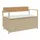 vidaXL Gartenbank 55 x 74 x 55 cm Beige