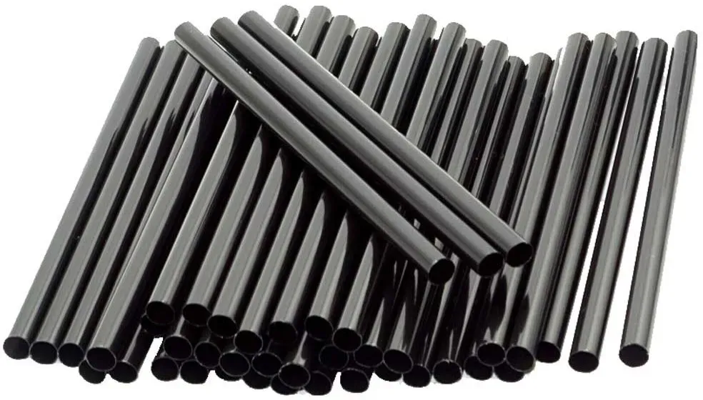 Mehrweg-Trinkhalme 7 x 150 mm schwarz 500 Stück