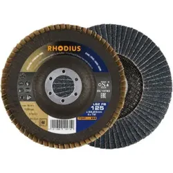 RHODIUS TOPline LSZ FB Fächerschleifscheibe 180 x 22,23 mm K40