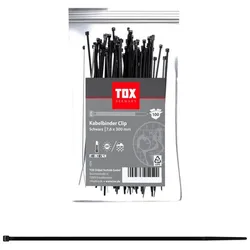 TOX 100 TOX Kabelbinder Clip schwarz 4049563054590 TOX 100 Stück