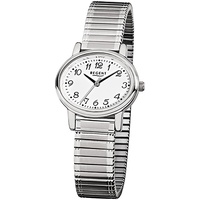 Regent Damen-Armbanduhr silber Analog F-891 Stahl-Armband URF891