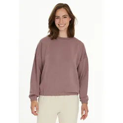 Sweatshirt ENDURANCE "Timmia", Damen, Gr. 38, grau (taupe), 51% Polyester, 44% Modal, 5% Elasthan, unifarben, casual, normal, Rundhals, Langarm, Sweatshirts, in schlichtem Design
