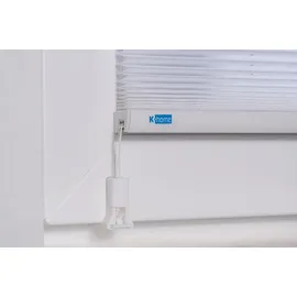 K-HOME Doppelplissee Prato 60 x 130 cm weiß