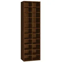VidaXL Schuhregal Braun Eichen-Optik 54x34x183 cm Holzwerkstoff