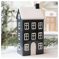 Chic Antique Chamonix Lichthaus 25 cm schwarz