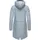 Navahoo Damen, Übergangsjacke Regenmantel wasserdicht lang mit Kapuze "Tropical Stormoo", Baby Blue Gr.