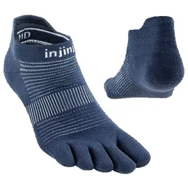 injinji Run Lightweight No-Show Sneakersocken blau L