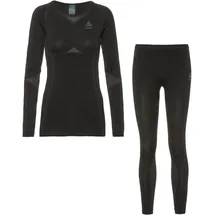Odlo Fundamentals Performance Warm Set Schwarz L