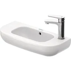Duravit D-Code Waschtisch 0706500009 50 x 22 cm, Hahnloch links, weiss