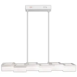 NÄVE LED-Pendelleuchte »Moggi«, BxHxL: 20 x 27 x 75 cm, Metall - weiss